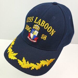 USS Laboon DDG 58 Hat Navy Destroyer Military Gold Leaf Corps USA Cap